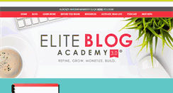 Desktop Screenshot of eliteblogacademy.com